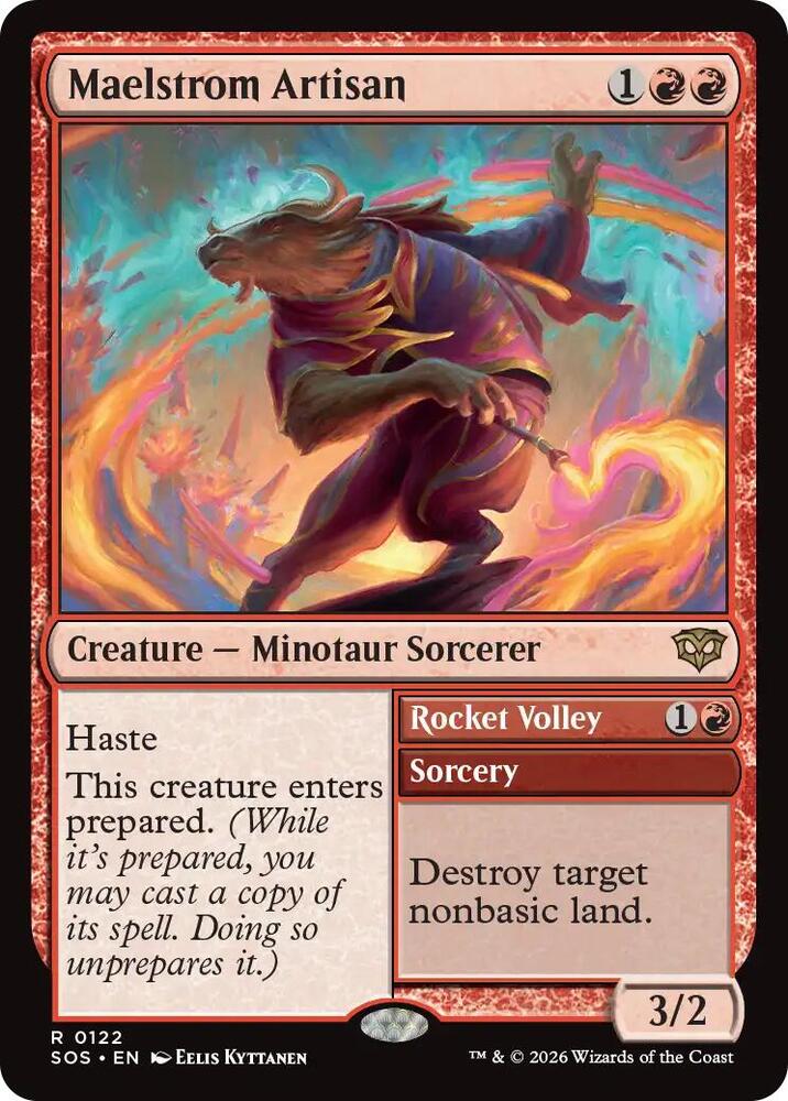 Maelstrom Artisan // Rocket Volley 122 (Secrets of Strixhaven)  - Foil