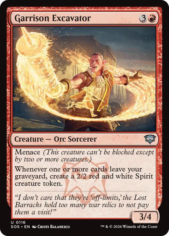 Garrison Excavator 116 (Secrets of Strixhaven)  - Foil