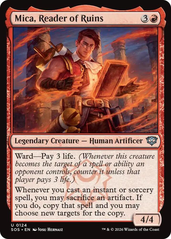 Mica, Reader of Ruins 124 (Secrets of Strixhaven)  - Foil