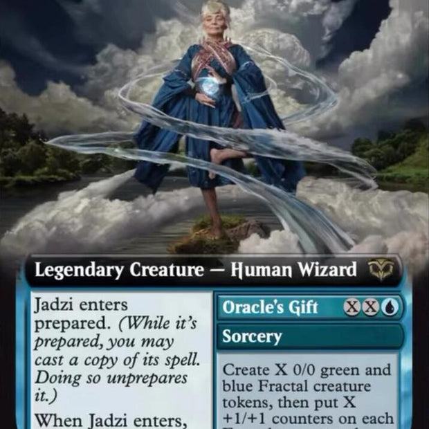 Jadzi, Steward of Fate // Oracle's Gift 318 (Secrets of Strixhaven)  - Extended Art Foil