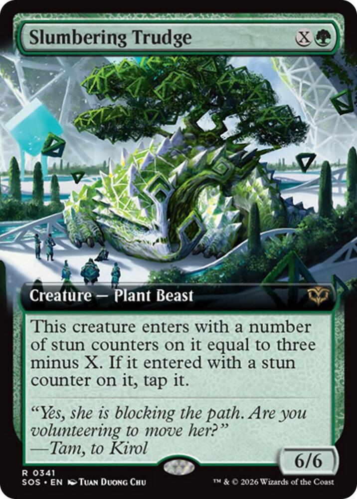 Slumbering Trudge 341 (Secrets of Strixhaven)  - Extended Art