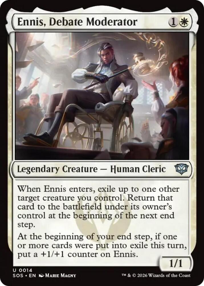 Ennis, Debate Moderator 14 (Secrets of Strixhaven) 