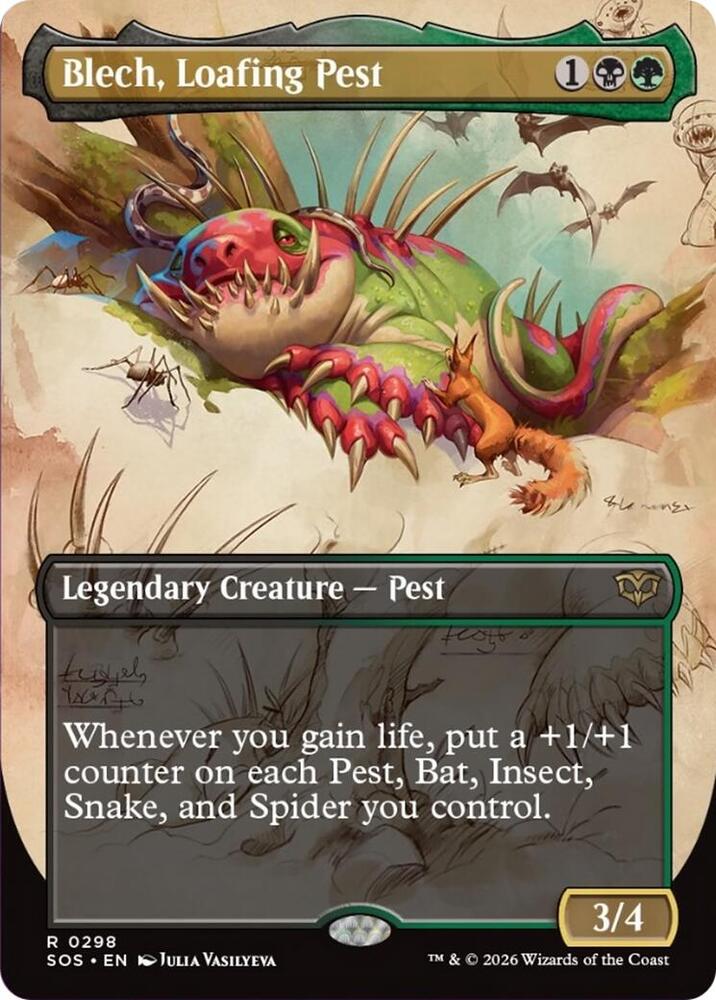 Blech, Loafing Pest 298 (Secrets of Strixhaven)  - Borderless