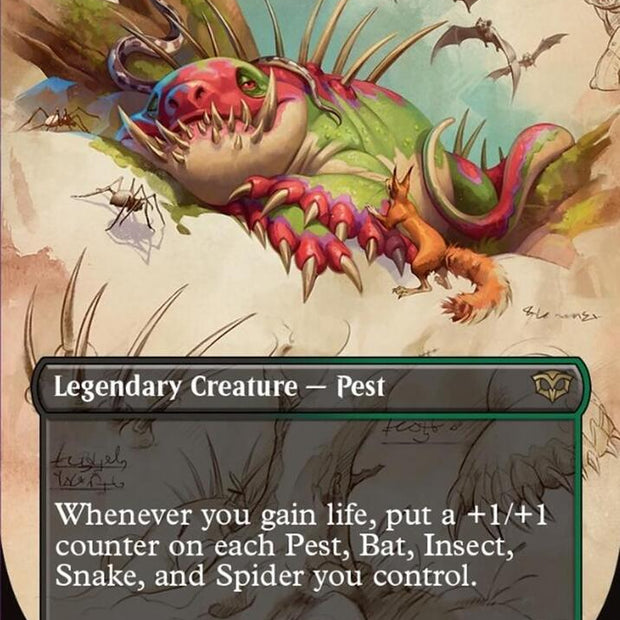 Blech, Loafing Pest 298 (Secrets of Strixhaven)  - Borderless Foil