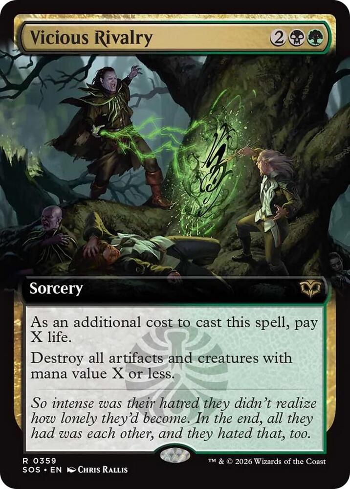 Vicious Rivalry 359 (Secrets of Strixhaven)  - Extended Art Foil