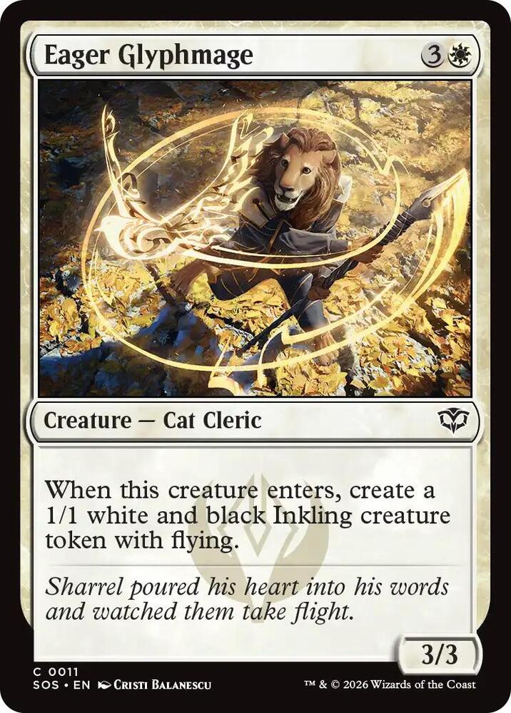 Eager Glyphmage 11 (Secrets of Strixhaven)  - Foil