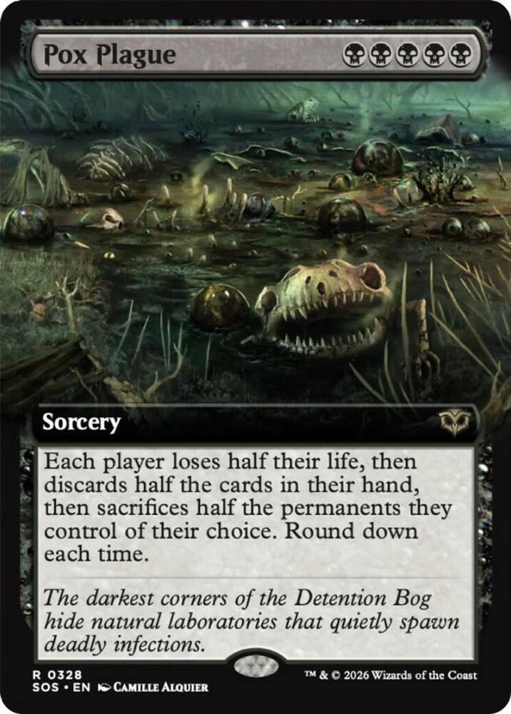 Pox Plague 328 (Secrets of Strixhaven)  - Extended Art