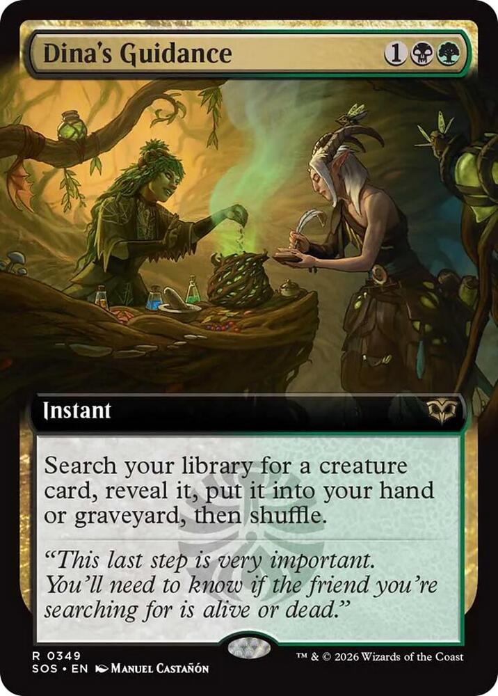 Dinas Guidance 349 (Secrets of Strixhaven)  - Extended Art Foil