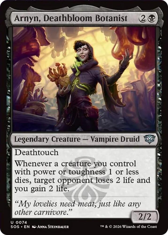 Arnyn Deathbloom Botanist 74 (Secrets of Strixhaven)  - Foil