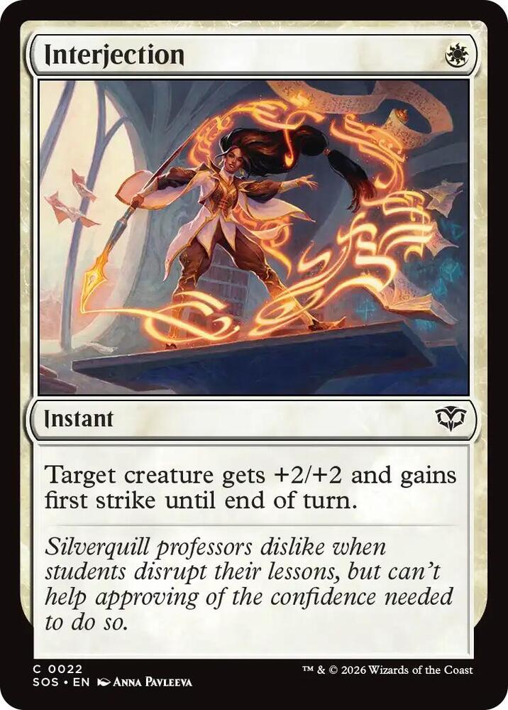 Interjection 22 (Secrets of Strixhaven)  - Foil