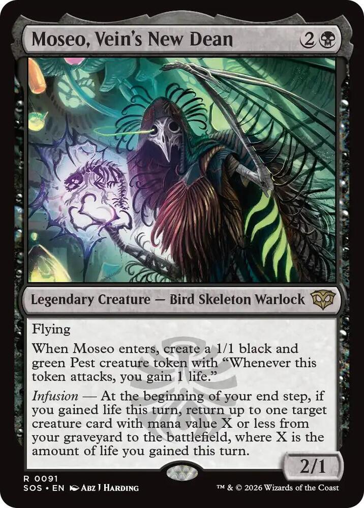 Moseo, Vein's New Dean 91 (Secrets of Strixhaven)  - Foil