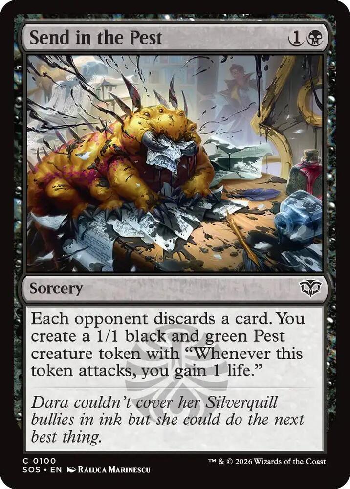 Send in the Pest 100 (Secrets of Strixhaven)  - Foil