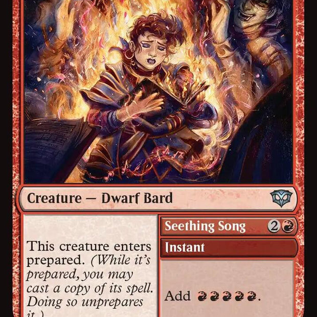 Blazing Firesinger // Seething Song 109 (Secrets of Strixhaven)  - Foil