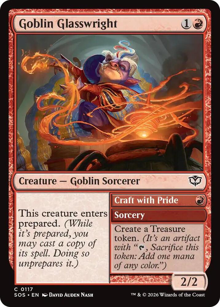 Goblin Glasswright // Craft with Pride 117 (Secrets of Strixhaven) 