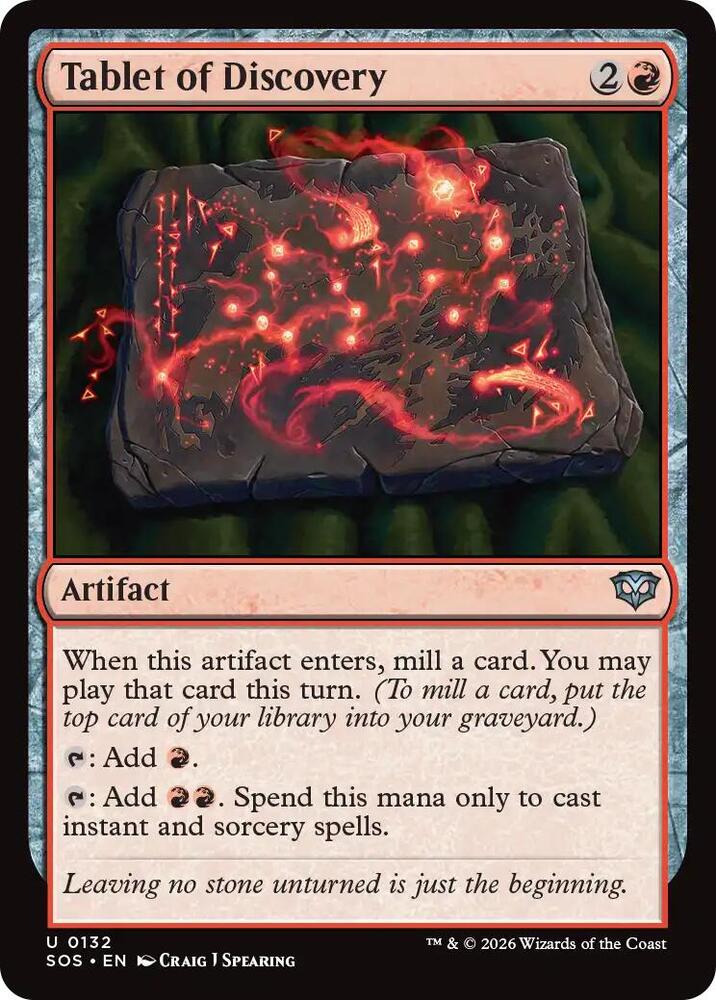 Tablet of Discovery 132 (Secrets of Strixhaven)  - Foil