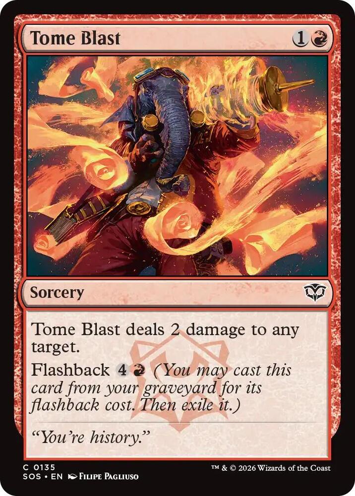Tome Blast 135 (Secrets of Strixhaven)  - Foil