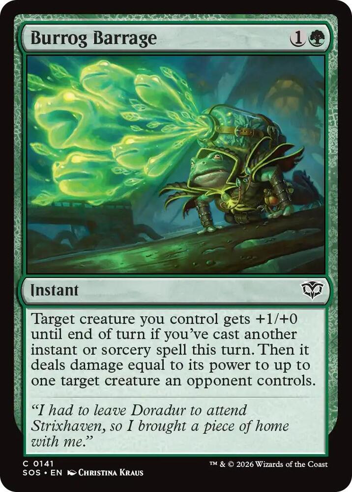 Burrog Barrage 141 (Secrets of Strixhaven)  - Foil