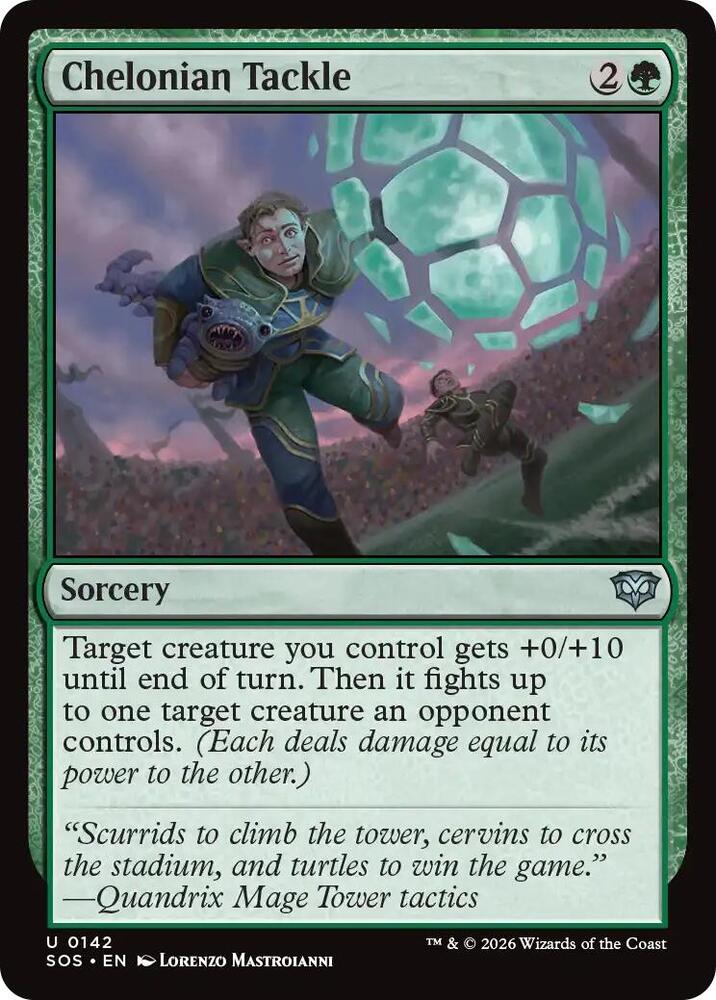 Chelonian Tackle 142 (Secrets of Strixhaven)  - Foil