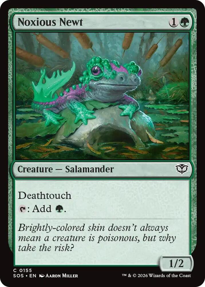 Noxious Newt 155 (Secrets of Strixhaven)  - Foil