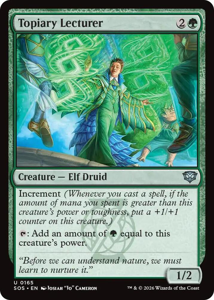 Topiary Lecturer 165 (Secrets of Strixhaven)  - Foil
