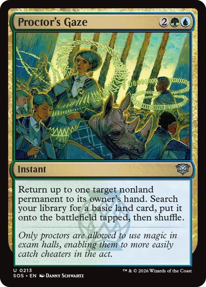 Proctor's Gaze 213 (Secrets of Strixhaven)  - Foil