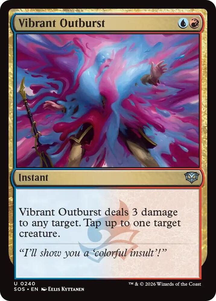 Vibrant Outburst 240 (Secrets of Strixhaven)  - Foil