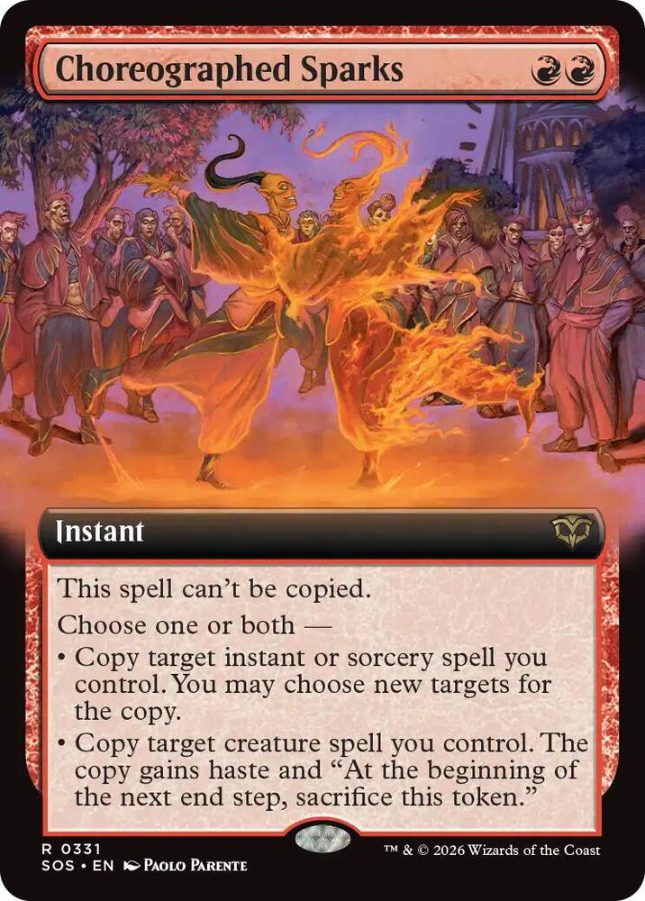Choreographed Sparks 331 (Secrets of Strixhaven)  - Extended Art