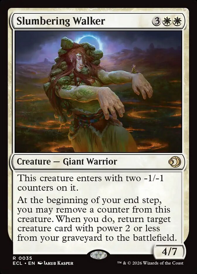 Slumbering Walker 35/273 (Lorwyn Eclipsed)  - Foil