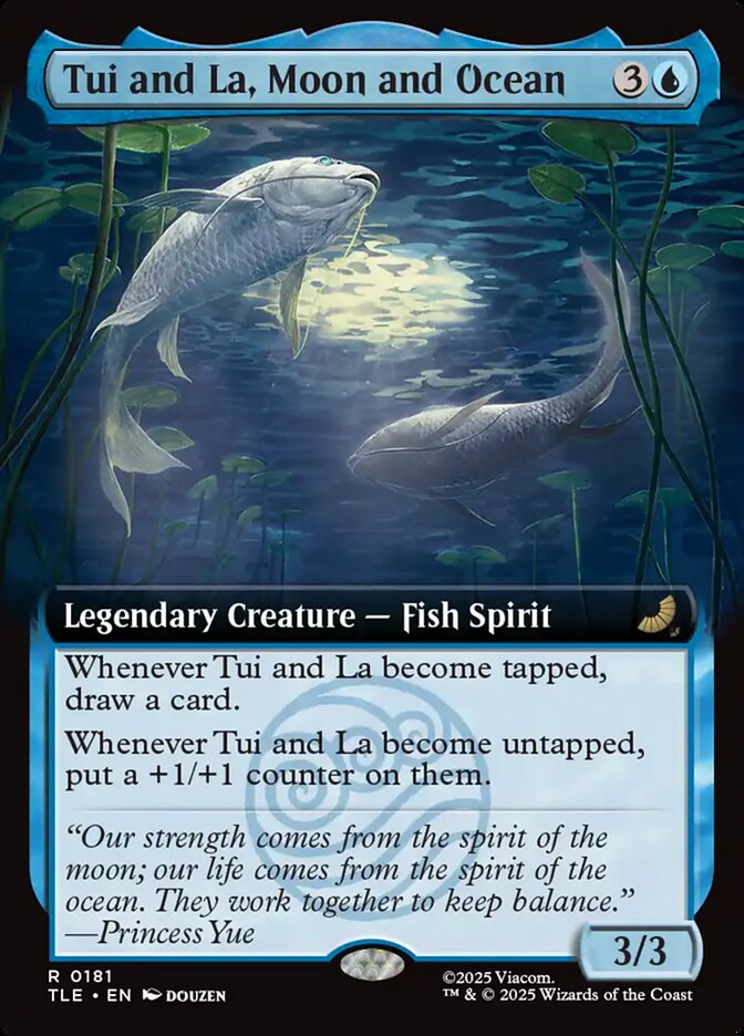 Tui and La, Moon and Ocean 181/317 (Avatar: The Last Airbender: Eternal-Legal)  - Extended Art Foil