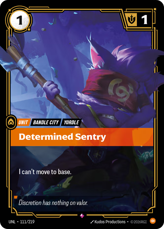 Determined Sentry 111/219 (Unleashed)  - Foil