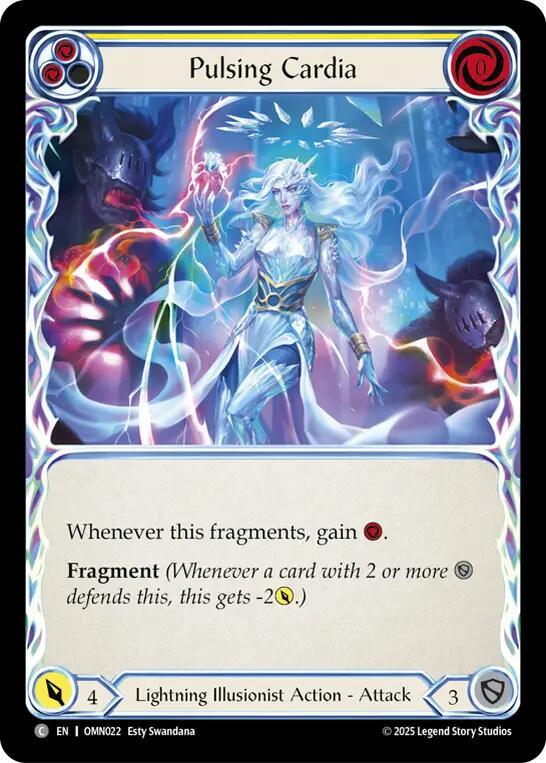 Pulsing Cardia OMN022 (Omens of the Third Age)  - Rainbow Foil