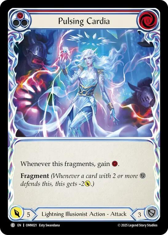 Pulsing Cardia OMN021 (Omens of the Third Age)  - Rainbow Foil