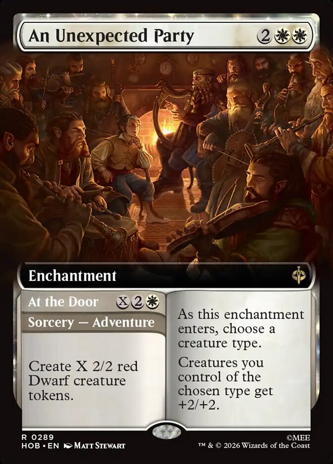 An Unexpected Party // At the Door 289 (The Hobbit)  - Extended Art Foil
