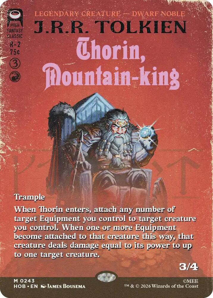 Thorin, Mountain-king 243 (The Hobbit)  - Borderless