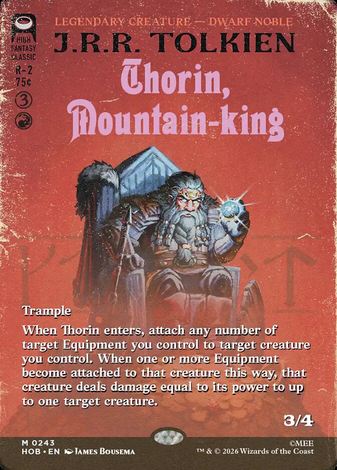 Thorin, Mountain-king 243 (The Hobbit)  - Borderless Foil