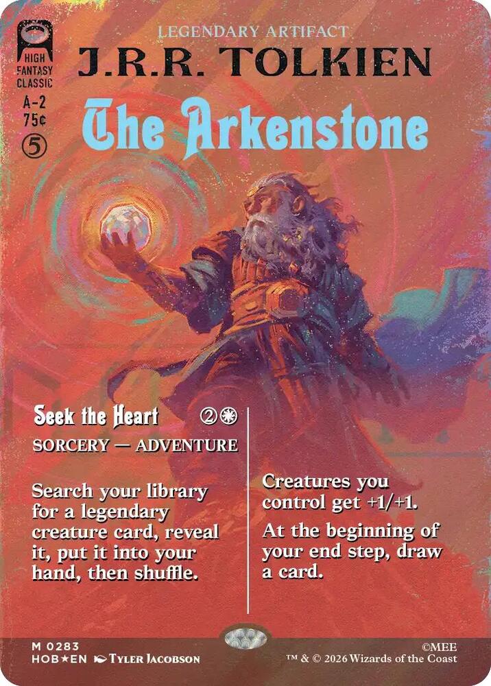 The Arkenstone // Seek the Heart 283 (The Hobbit)  - Borderless Surge Foil