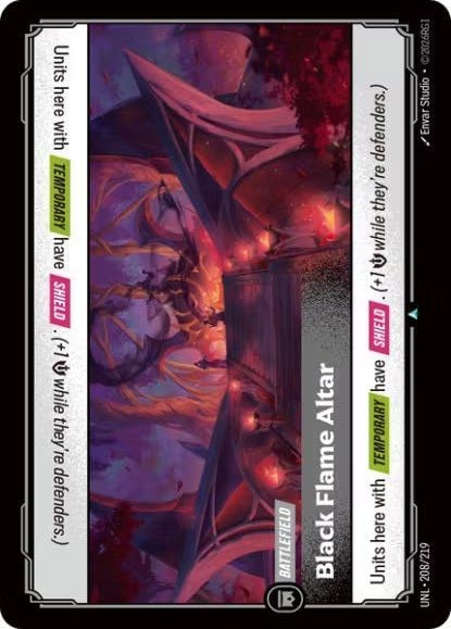 Black Flame Altar 208/219 (Unleashed)  - Foil