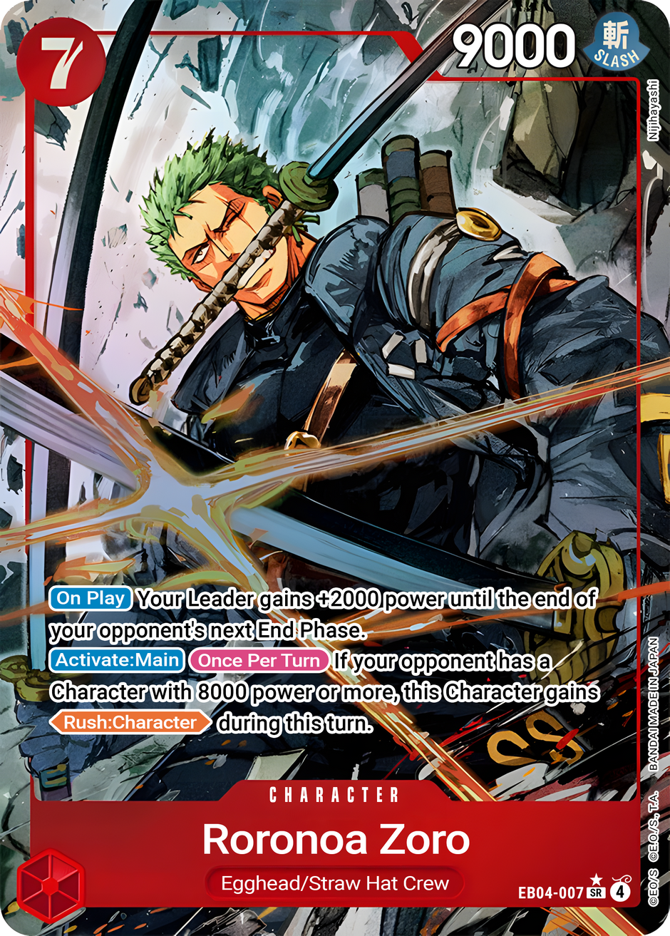 Roronoa Zoro EB04-007 (Adventure on Kami's Island)  - Alternate Art Foil