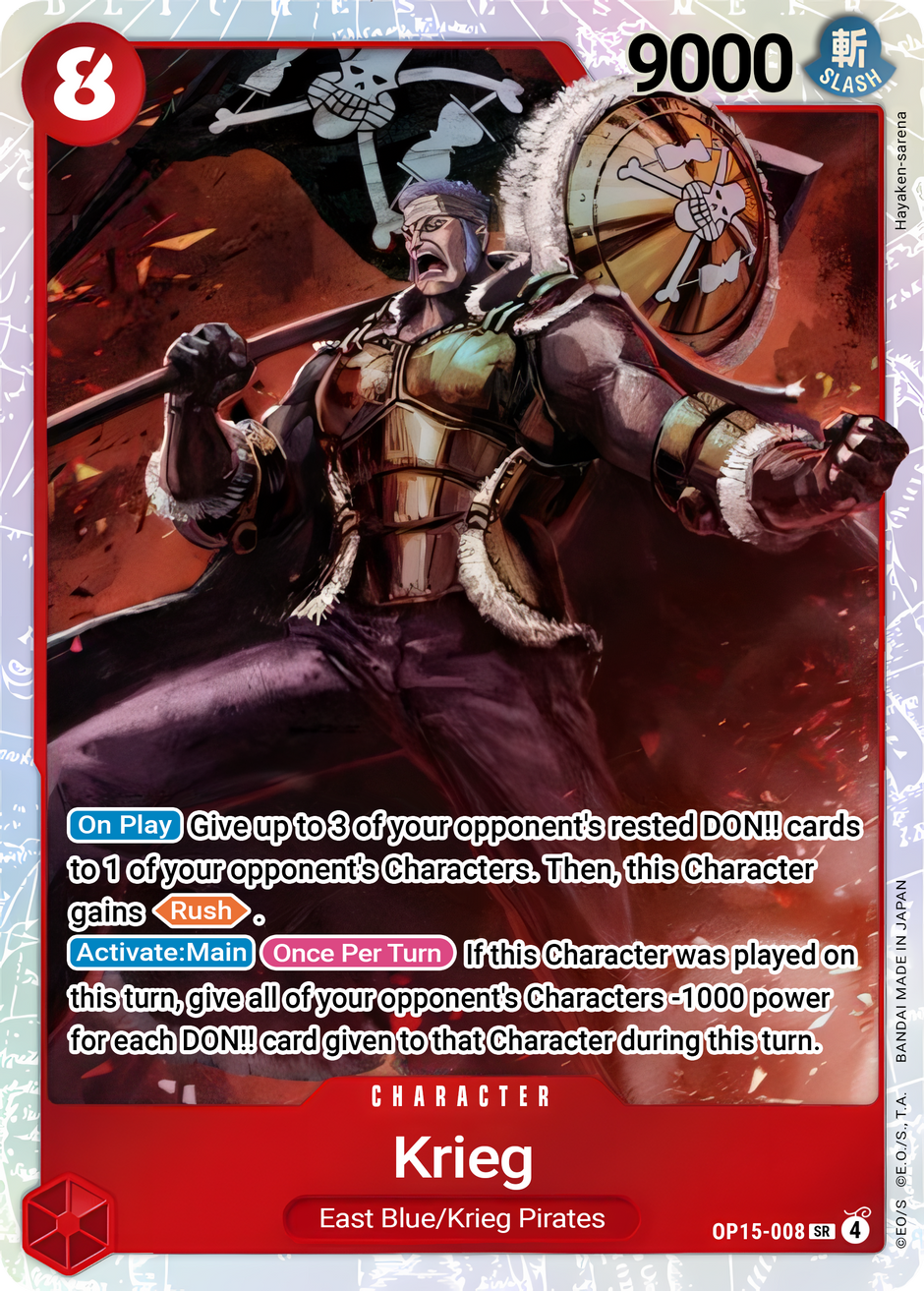 Krieg OP15-008 (Adventure on Kami's Island)  - Foil