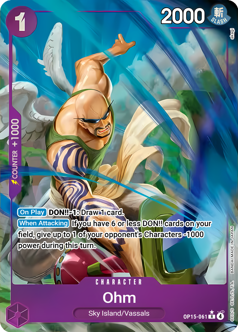 Ohm OP15-061 (Adventure on Kami's Island)  - Alternate Art Foil