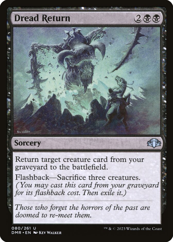 Dread Return 80 (Dominaria Remastered)  - Foil
