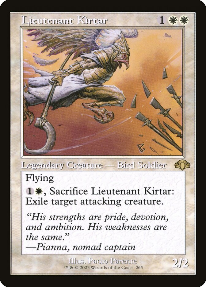 Lieutenant Kirtar 265/261 (Dominaria Remastered)  - Retro