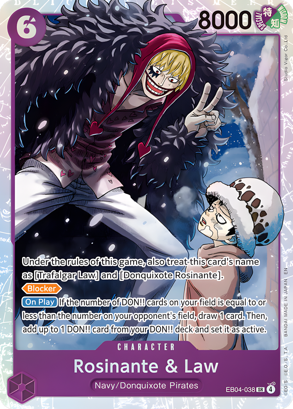 Rosinante & Law EB04-038 (The Azure Sea's Seven)  - Foil