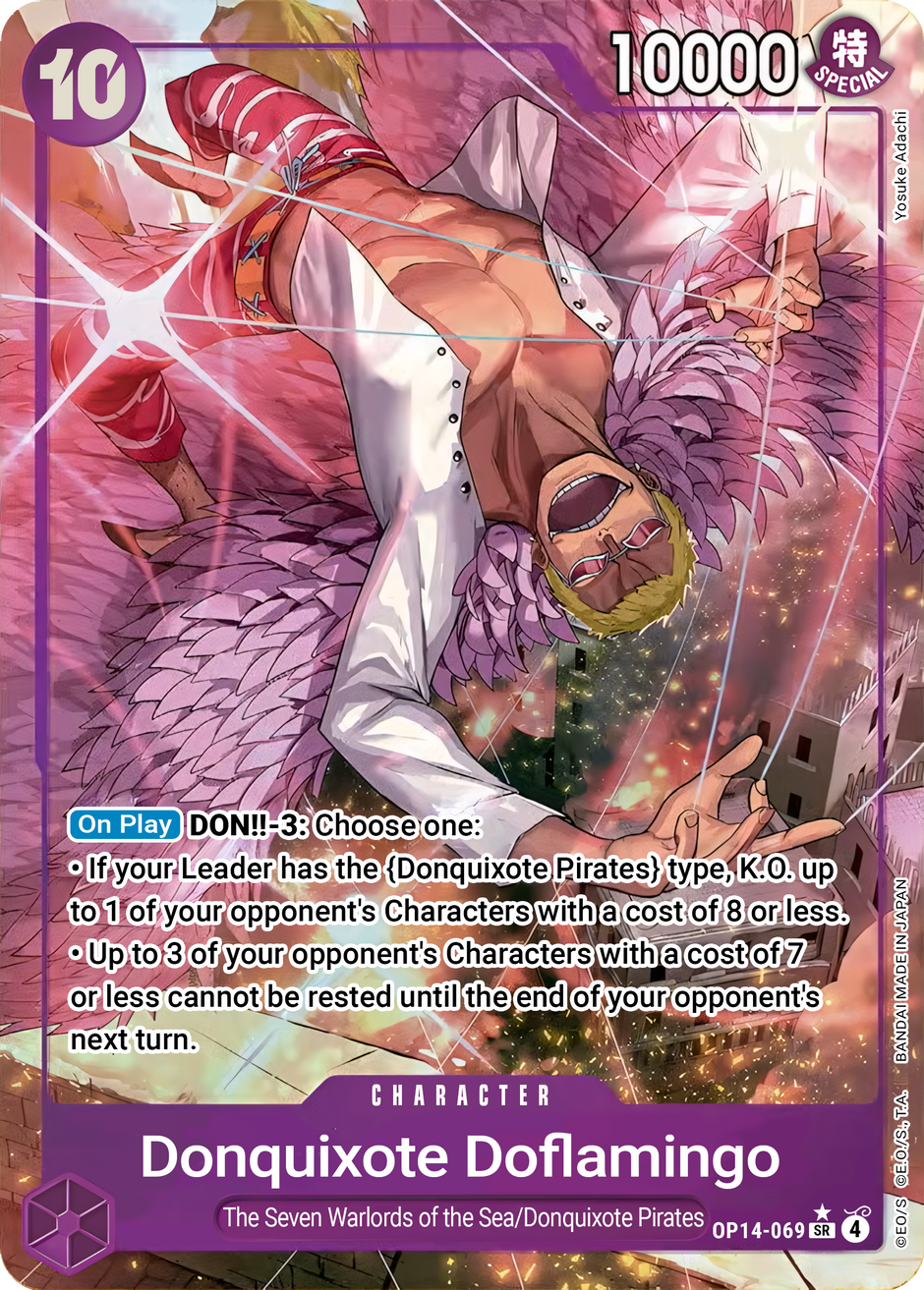 Donquixote Doflamingo OP14-069 (The Azure Sea's Seven)  - Alternate Art Foil