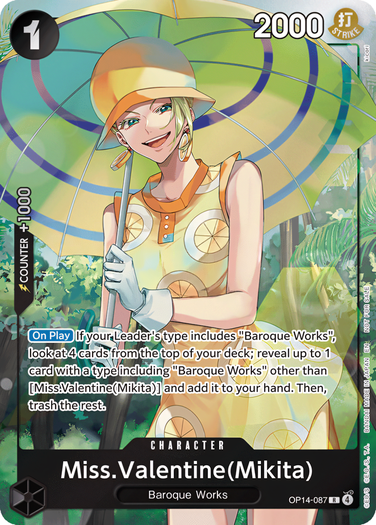 Miss. Valentine(Mikita) OP14-087 (The Azure Sea's Seven)  - Foil