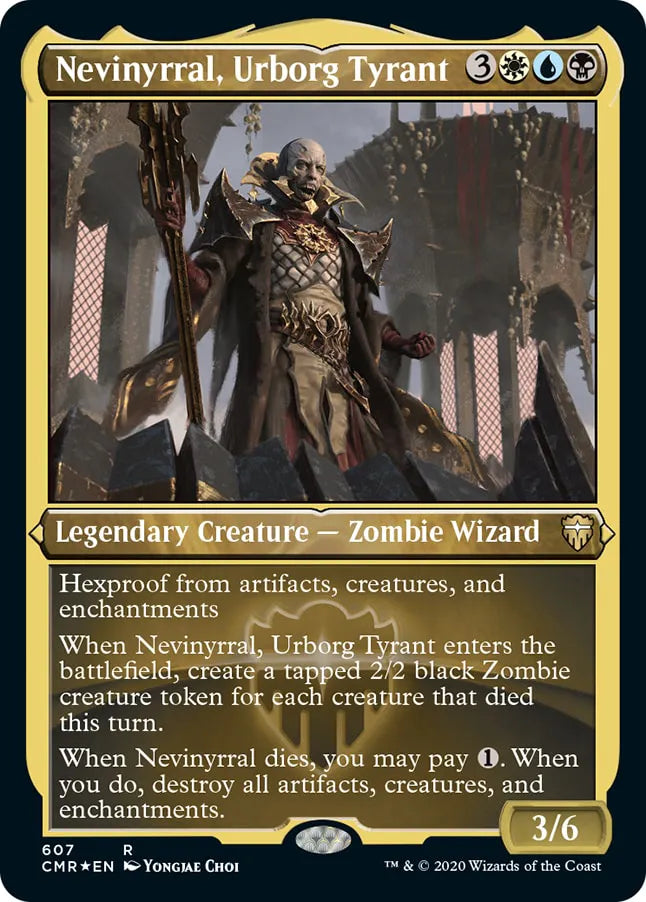 Nevinyrral, Urborg Tyrant 607 (Commander Legends)  - Etched Foil