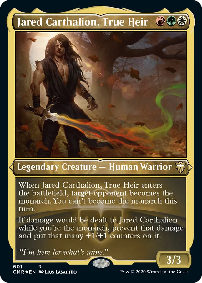 Jared Carthalion, True Heir 601 (Commander Legends)  - Etched Foil