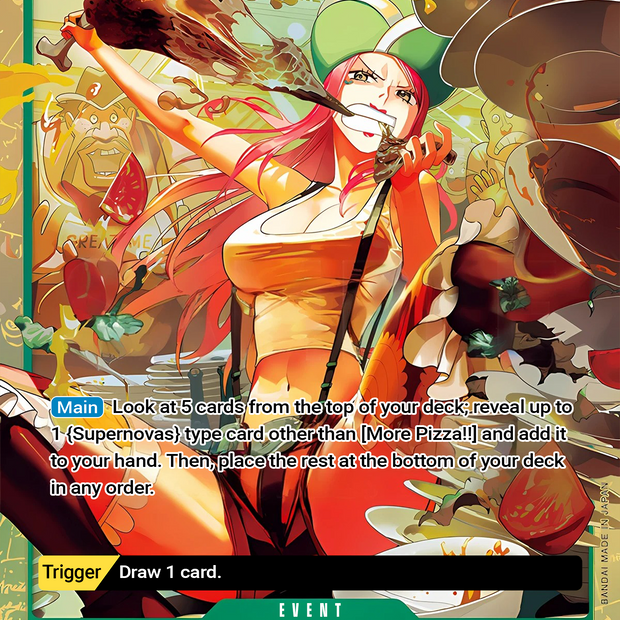 More Pizza (PCC Vol.4) OP07-037 (One Piece Promotion Cards)  - Alternate Art Foil