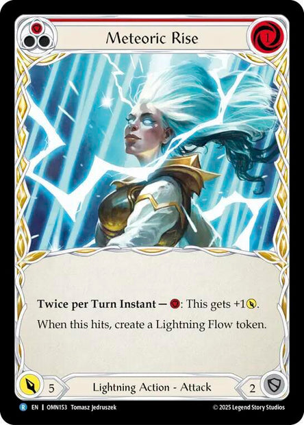 Meteoric Rise OMN153 (Omens of the Third Age)  - Rainbow Foil