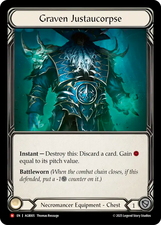 Graven Justaucorpse AGB005 (Armory Deck: Gravy Bones)  - Rainbow Foil